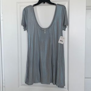 Free People Flowy Iridescent Tunic Size L